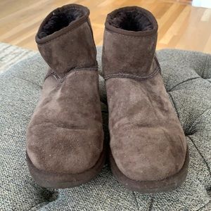 Used brown classic mini ugg size 8